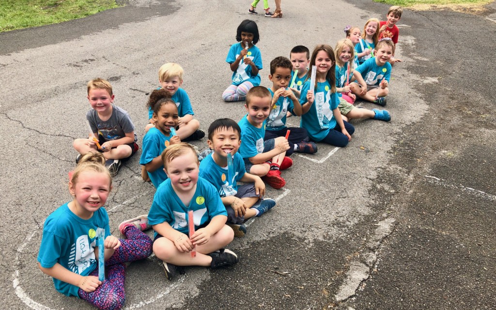 Kids enjoying popsicles